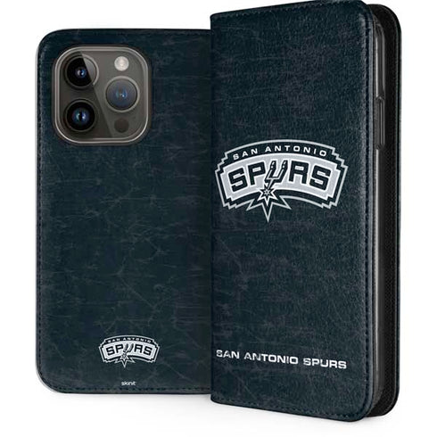NBA San Antonio Spurs Primary Logo iPhone 15 Pro Folio Case